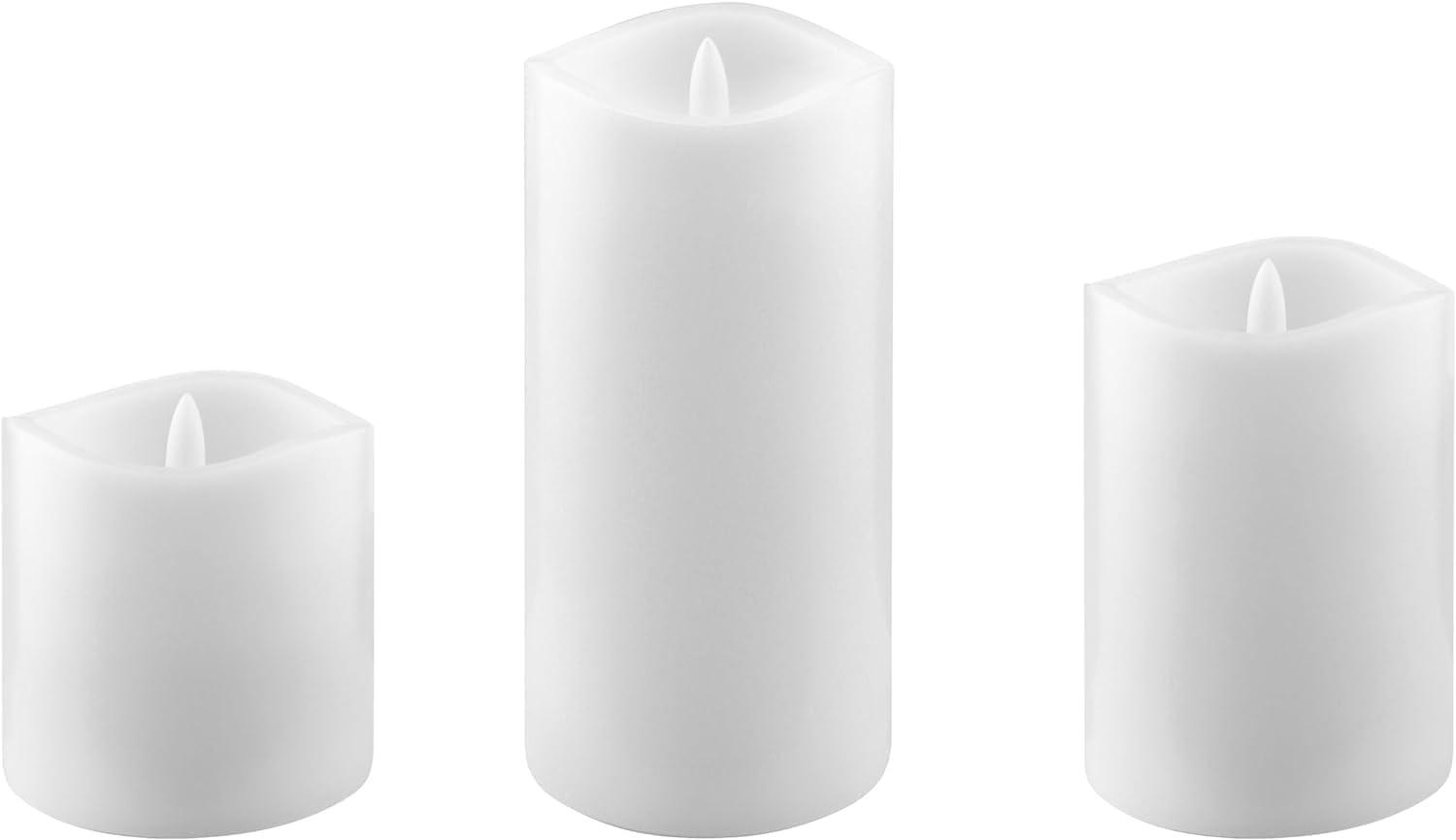 Stonebriar Unscented Flameless Pillar Candle