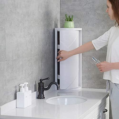 White 3-Layer Rotating Corner Storage Shelf