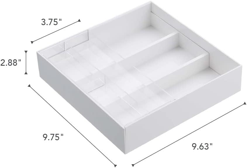 Tower Yamazaki Home Expandable Cutlery Drawer Organizer, Kitchen Storage Tray, Plastic, Expandable