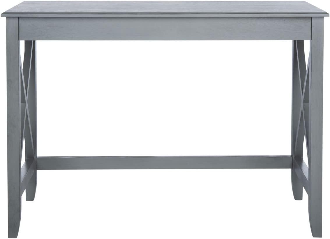 SAFAVIEH Katelan Solid X Side Writing Desk, Distressed Grey
