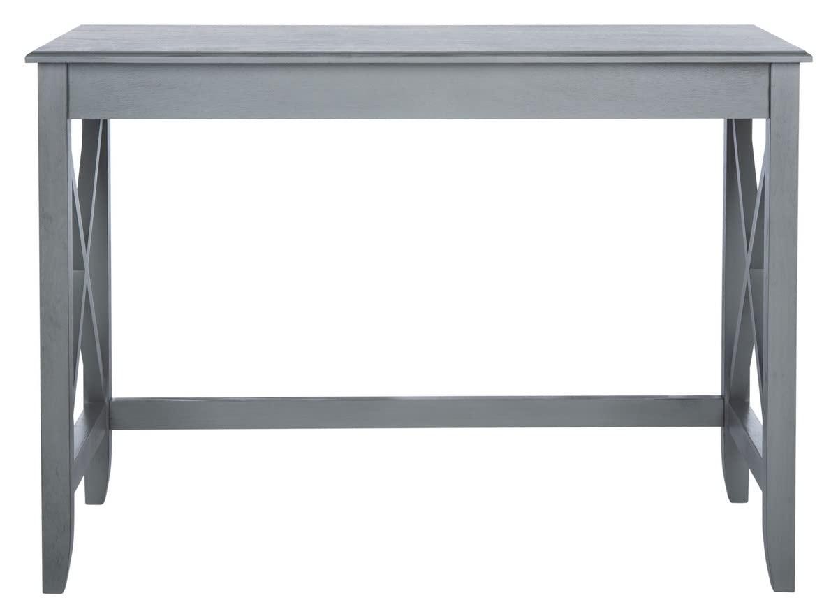 SAFAVIEH Katelan Solid X Side Writing Desk, Distressed Grey
