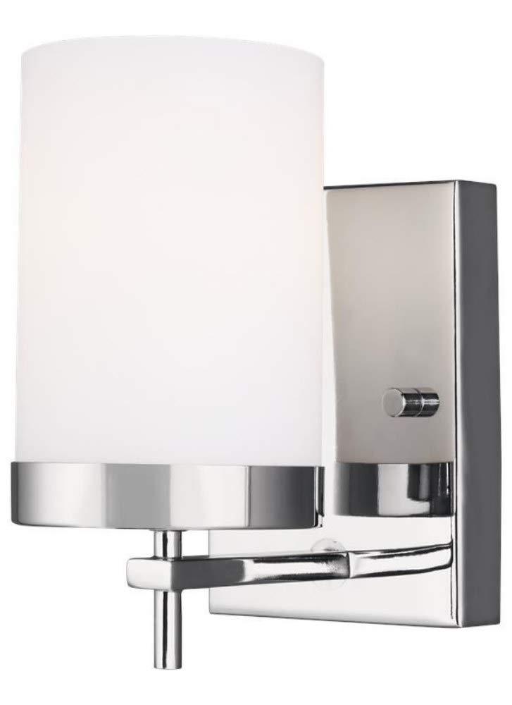 Zire Minimalist Chrome Cylinder Wall Sconce, Direct Wired