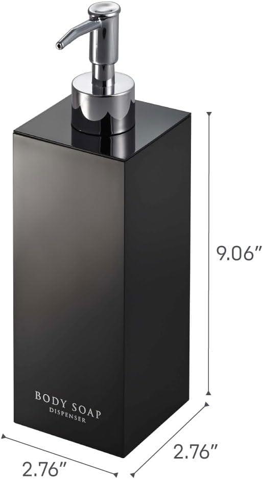 Black ABS Plastic Square Shower Soap Dispenser