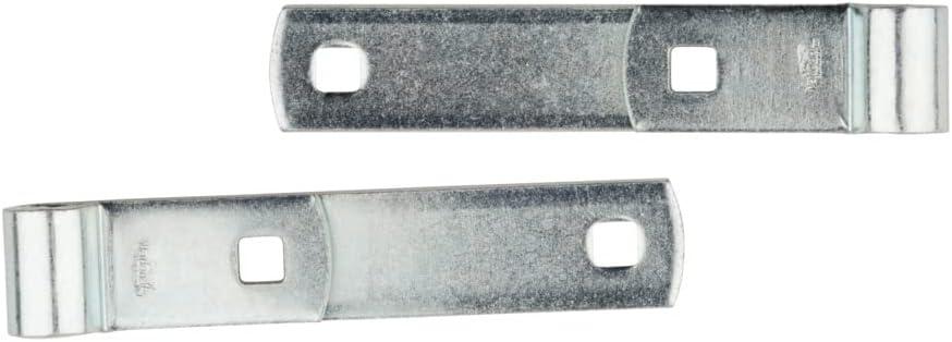 National Hardware 1-1/4 in. W X 6-1/4 in. L Zinc Plated Steel Screw Hook/Strap Hinges 2 pk