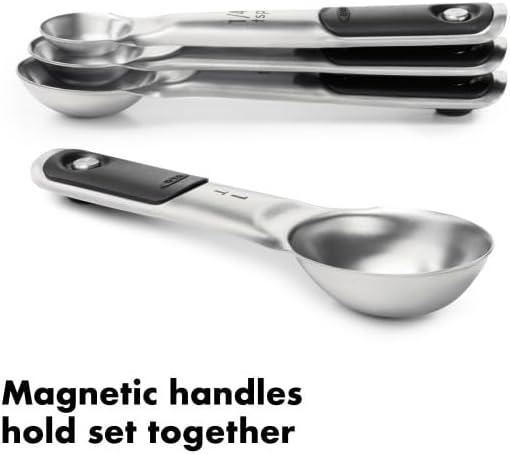 OXO Good Grips Stainless Steel Measuring Spoons with Magnetic Snaps