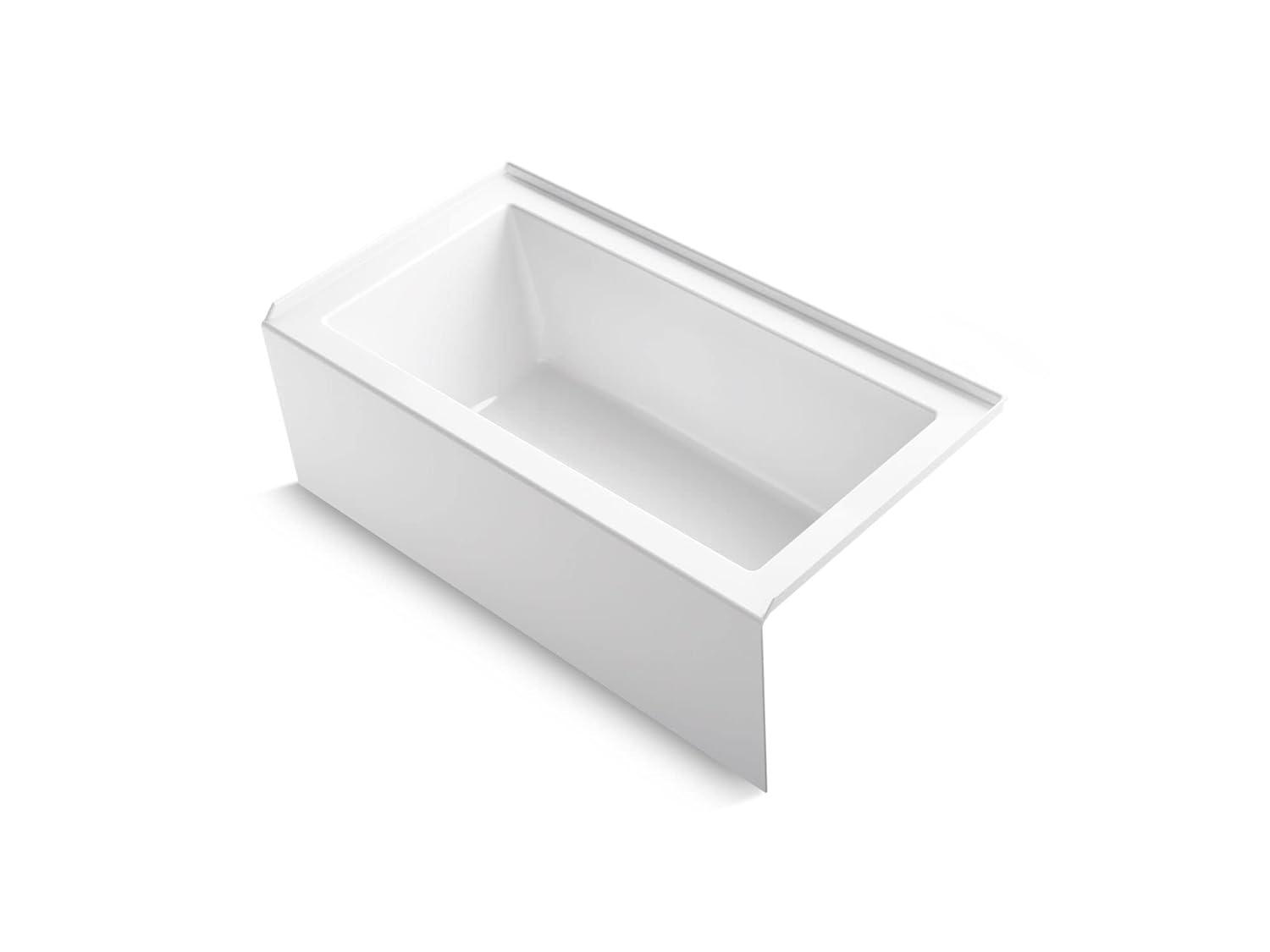 Underscore 60" x 32" Rectangular Alcove Soaking Bathtub with Integral Apron