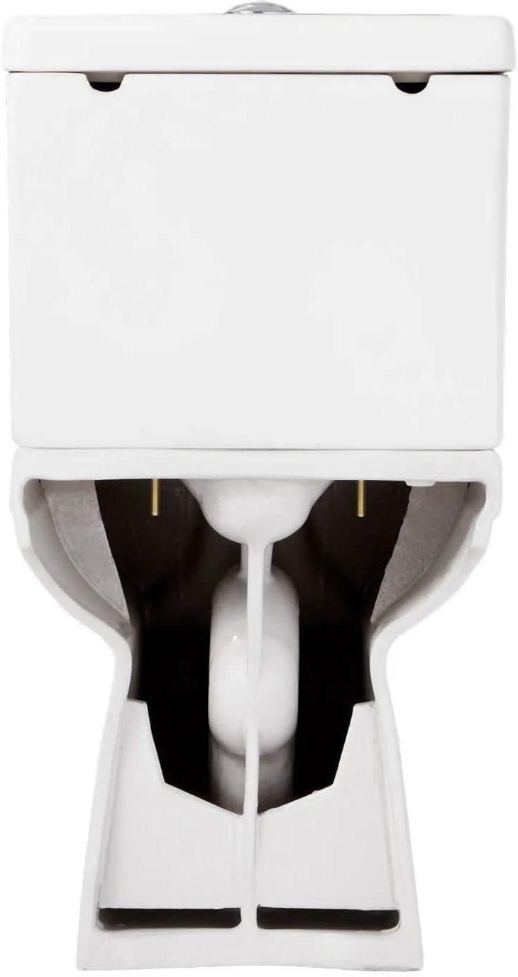 Signature Hardware 948436-12 Milazzo 1.28 Gpf Two Piece Elongated Skirted Chair Height