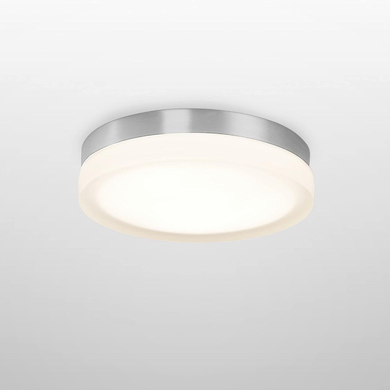 WAC Lighting dweLED, Slice 11in LED Round Flush Mount 3000K in Brushed Nickel