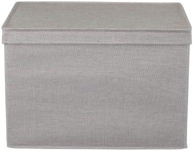 Household Essentials Household Essentials Wide Storage Box Fabric Bin (Set of 2)