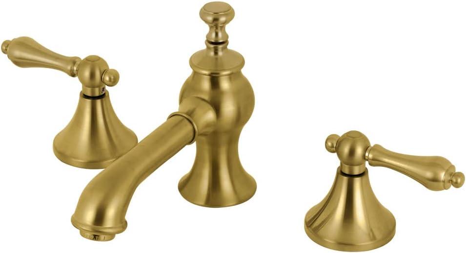 Vintage 8'' Brushed Brass Widespread Bathroom Faucet