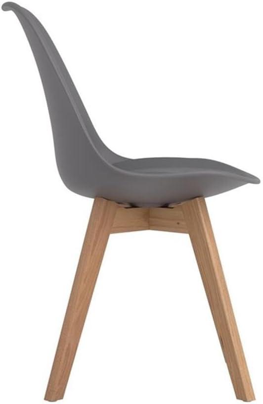 Coaster Caballo Faux Leather Upholstered Side Chairs in Gray