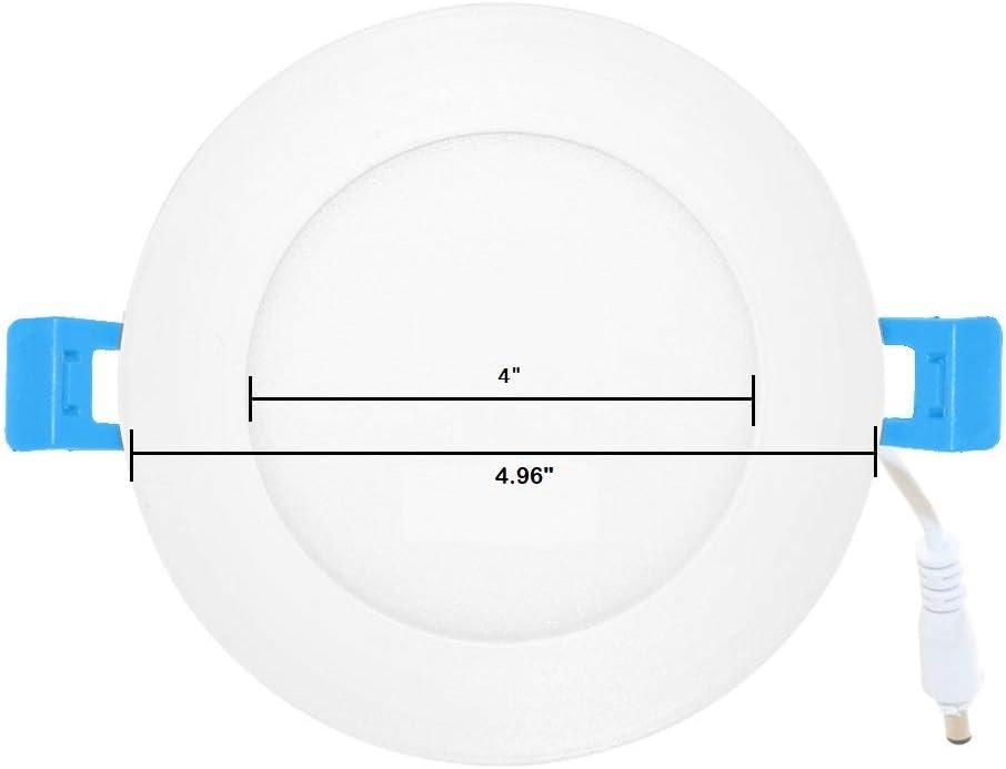 White Aluminum 4-inch Slim LED Downlight