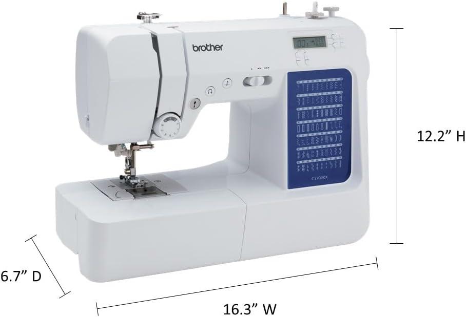 Brother CS7000X Durable Metal Frame Computerized Sewing Machine with Wide Table for Quilting