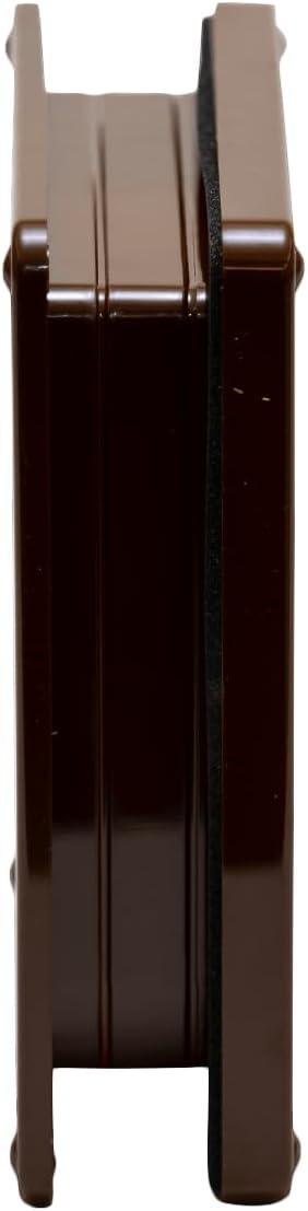 Cat Mate 4 Way Locking Cat Flap with Door Liner, Transparent Flap, and Magnetic Catch - Brown