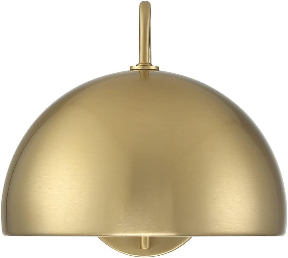 Trade Winds Hazel 1-Light Wall Sconce in Natural Brass