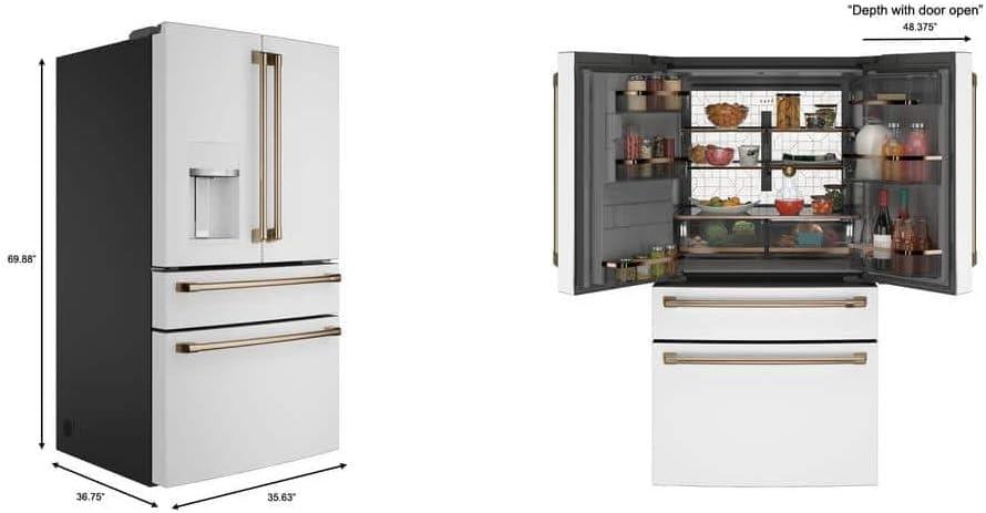 Café 36" French Door 27.8 cu. ft. Refrigerator