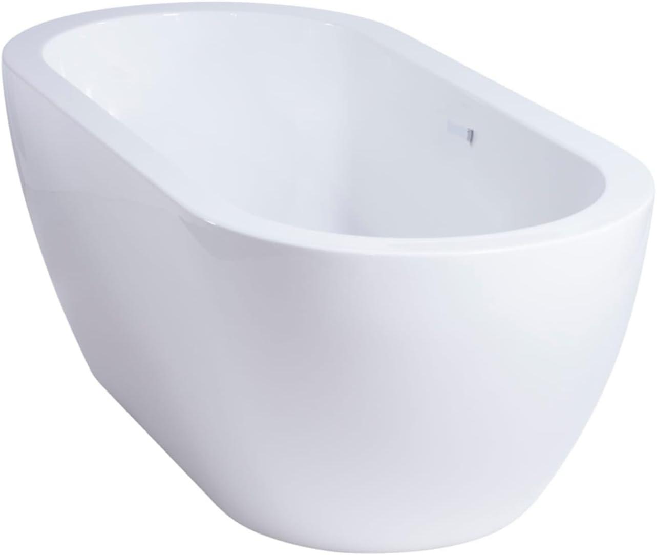 Miseno Mno6732sfso 67" Free Standing Acrylic Soaking Tub - White