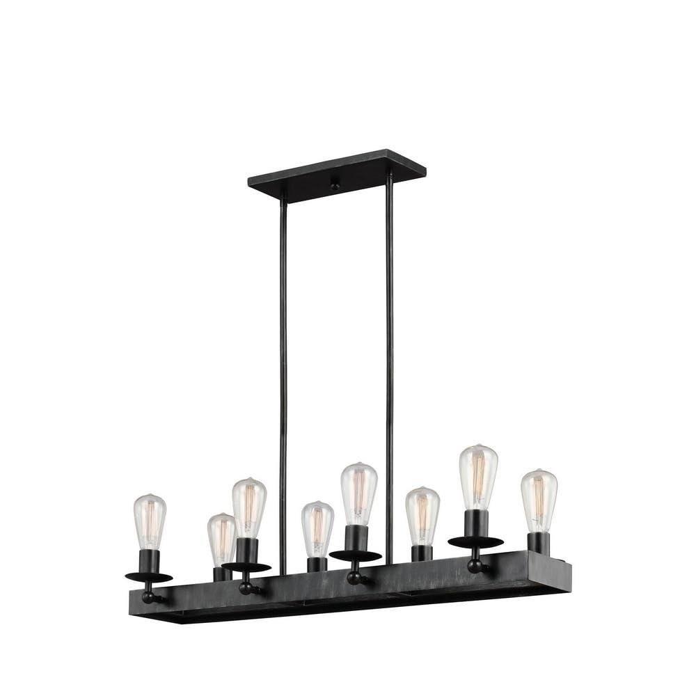 Rosswood Metal Linear Chandelier (34")