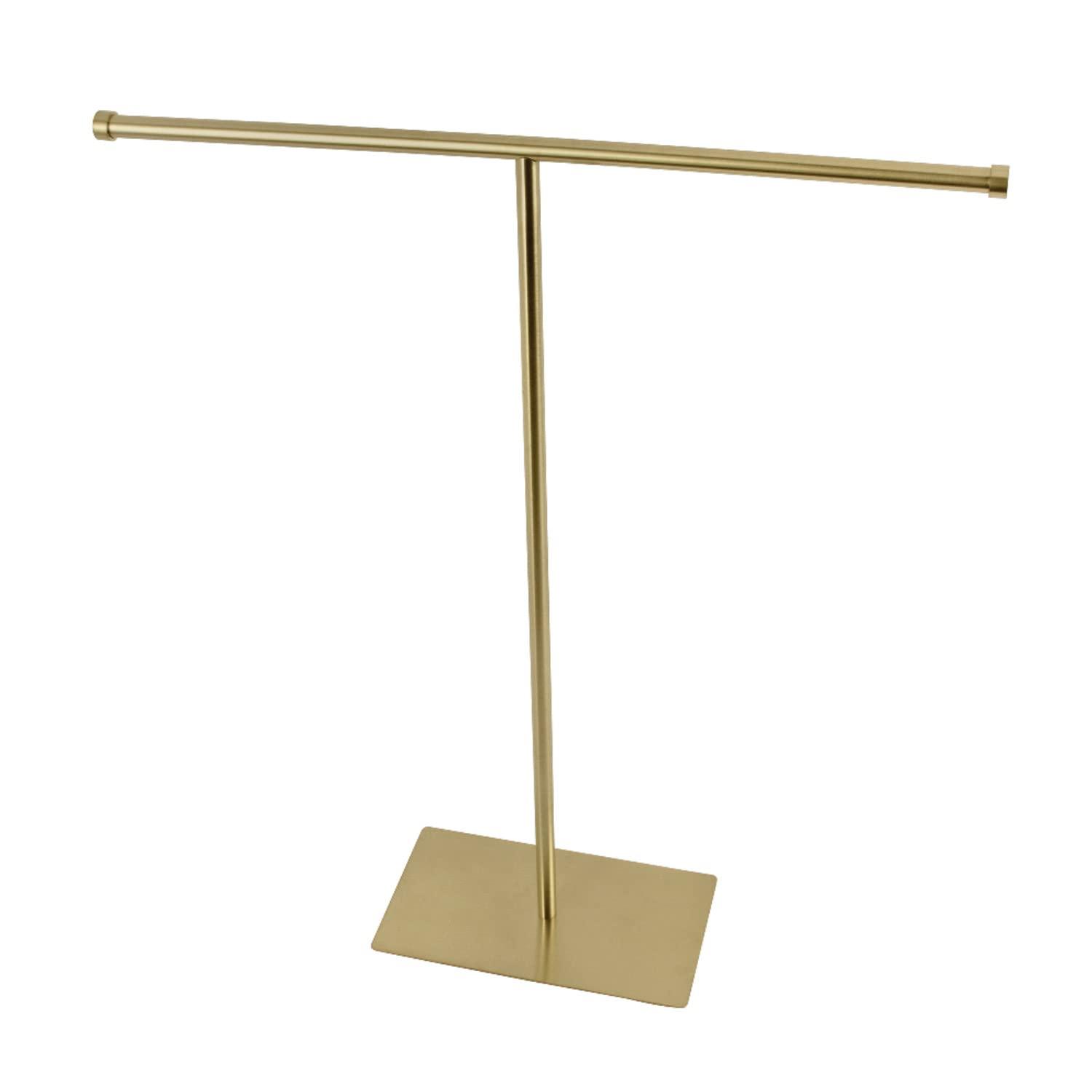 Oil Rubbed Bronze T-Shape Towel Rack with Weighted Base