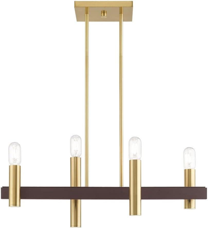 Livex Lighting Helsinki 4 - Light Chandelier in Brushed Nickel