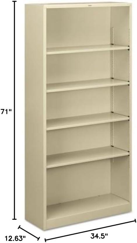 71" H x 34.5" W Steel Standard Bookcase