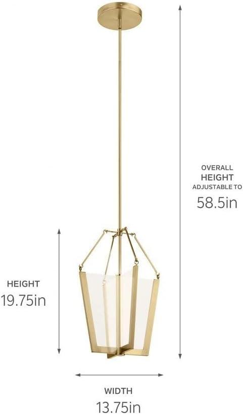 Kichler 52291Led Calters 14" Wide Led Pendant - Gold