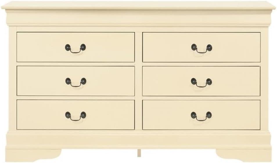 Vernon 6 Drawer 57" W Double Dresser