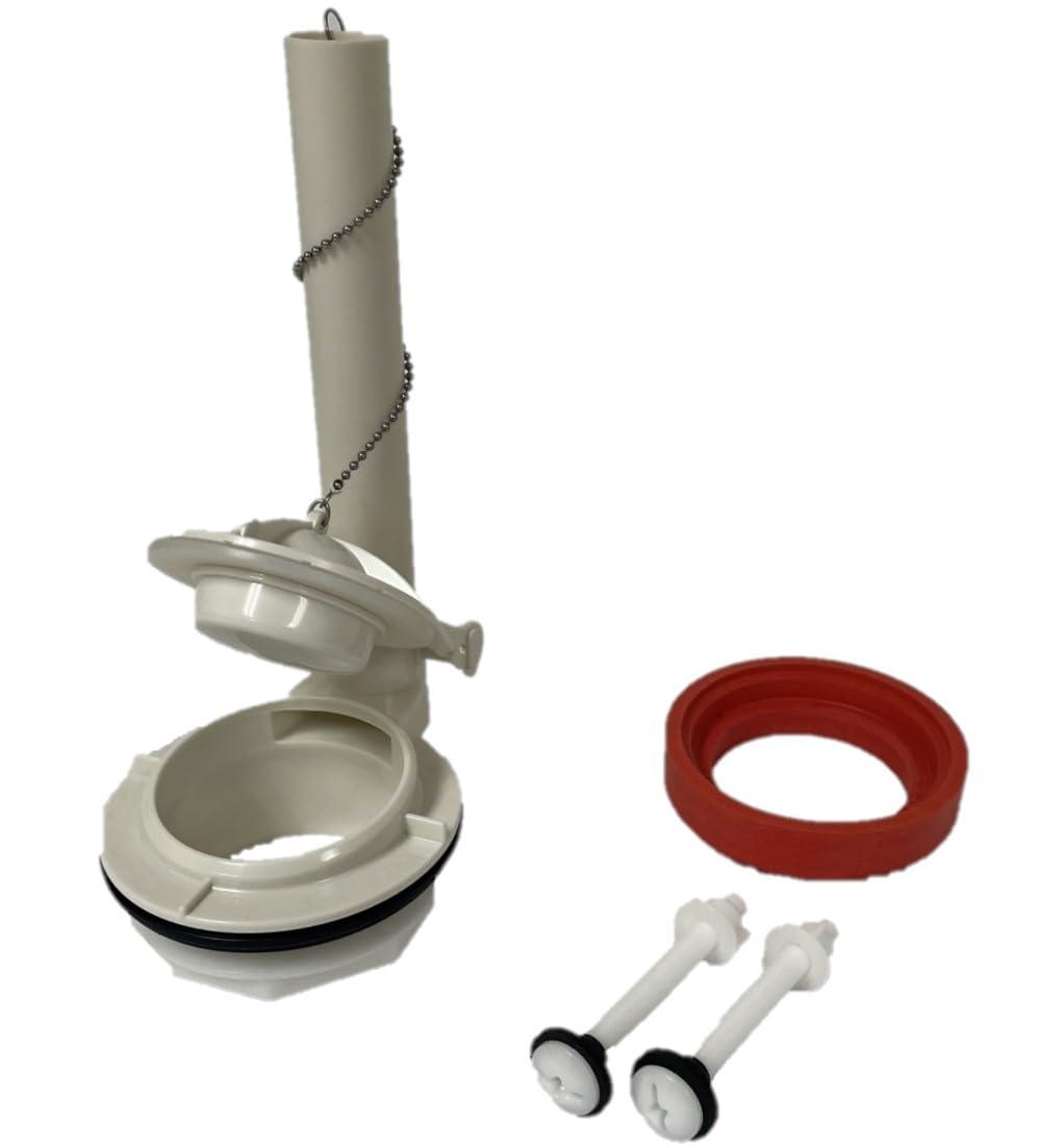 Universal Rubber Flush Valve Replacement Kit with Nylon Bolts
