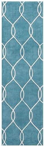 Momeni Bliss 5' X 7'6" Contemporary Hand Tufted Rug in Teal