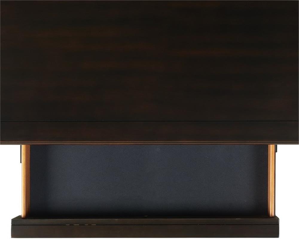 Brooks 3 Drawer Nightstand with USB Ports Black - Picket House Furnishings: Bedroom Storage, Felt-Lined Drawer