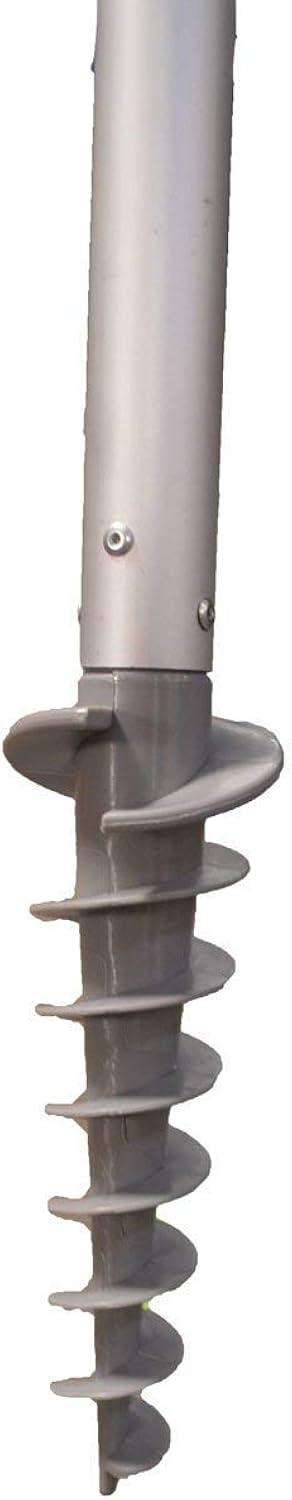 Impact Canopy 8' Beach Umbrella, UV Protected, Vented, Tilt Pole, Sand Anchor, Carry Bag, Blue/Green