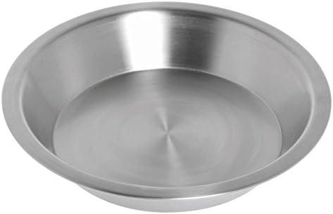 Silver Stainless Steel Round Pie Pan, 9.13" Diameter