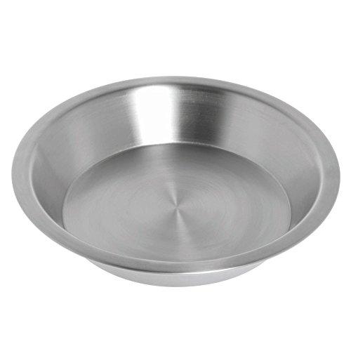 Silver Stainless Steel Round Pie Pan, 9.13" Diameter