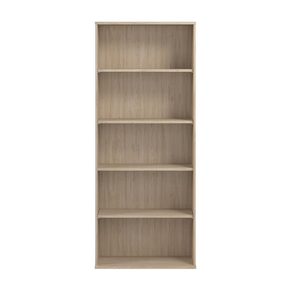 Hustle Tall 5 Shelf Bookcase in Natural Elm - Engineered Wood