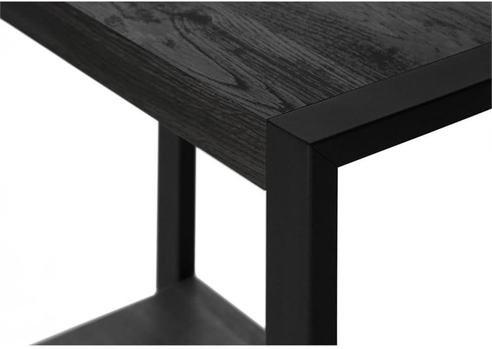 Monarch Accent Table, Side, End, Nightstand, Lamp, Living Room, Bedroom, Black Laminate