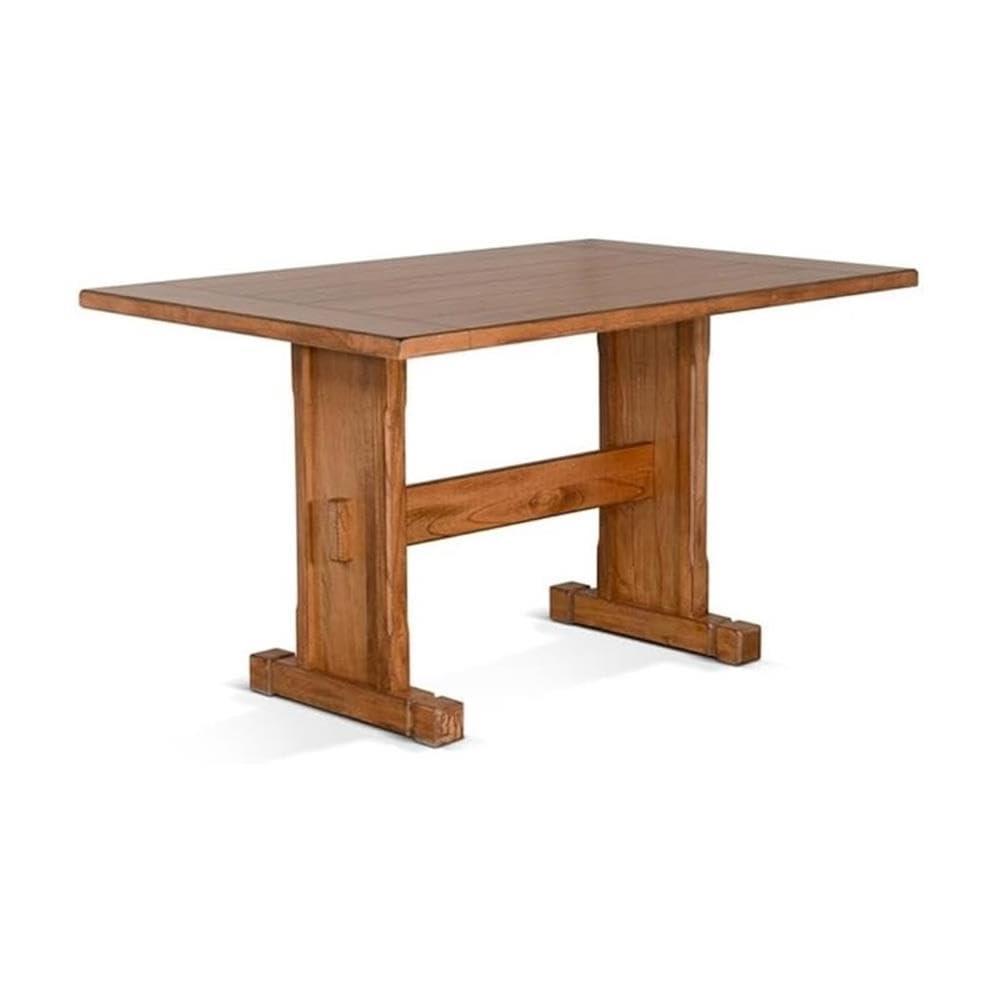 Pemberly Row 4-pieces Corner Dining Set/Breakfast Nook in Oak with Storage Space