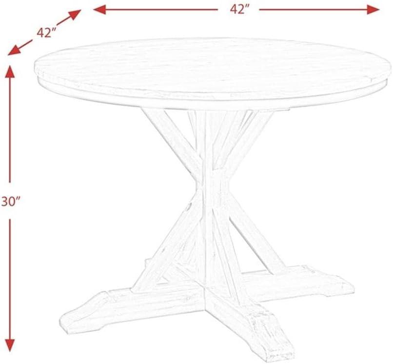 Keaton Round Standard Height Dining Table Beach - Picket House Furnishings