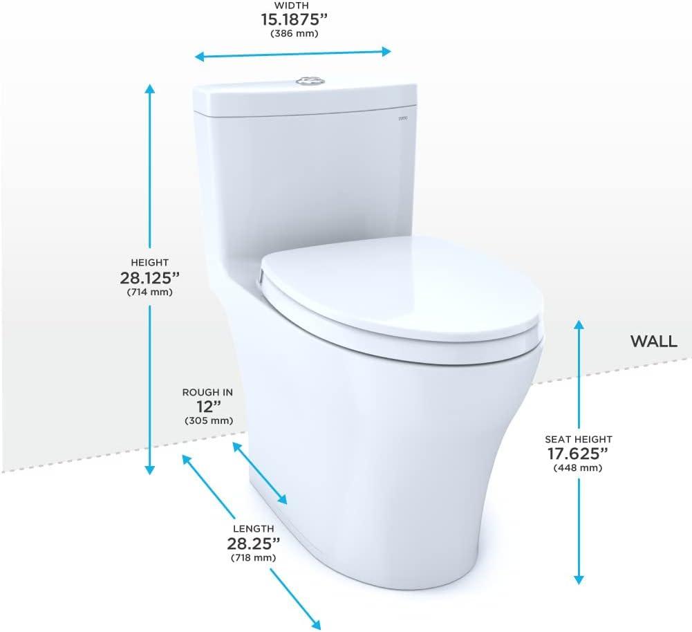 Elongated Bone Vitreous China Dual-Flush High-Efficiency Toilet