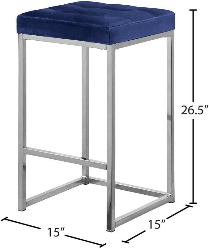 Derik Upholstered Stool with Metal Frame