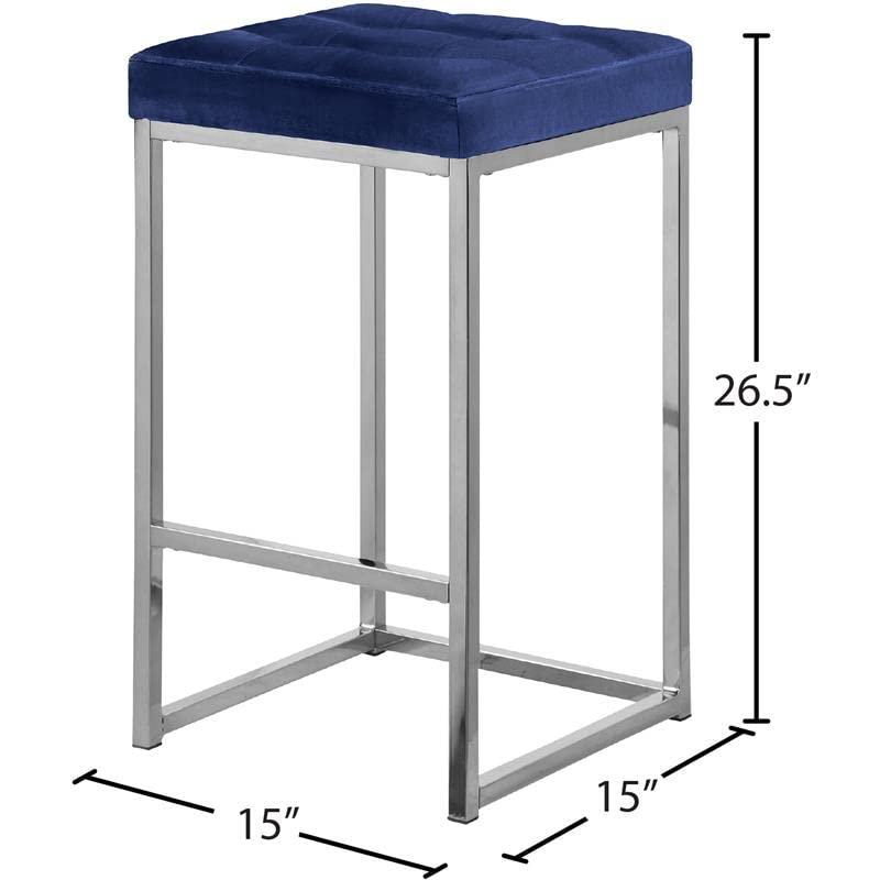 Derik Upholstered Stool with Metal Frame