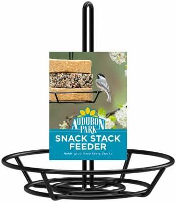 Audubon Park Black Metal Snack Stack Hanging Wild Bird Feeder