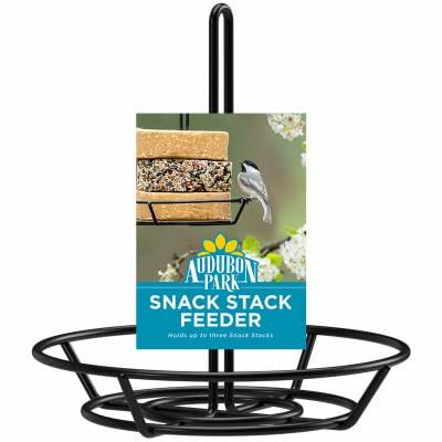 Audubon Park Black Metal Snack Stack Hanging Wild Bird Feeder