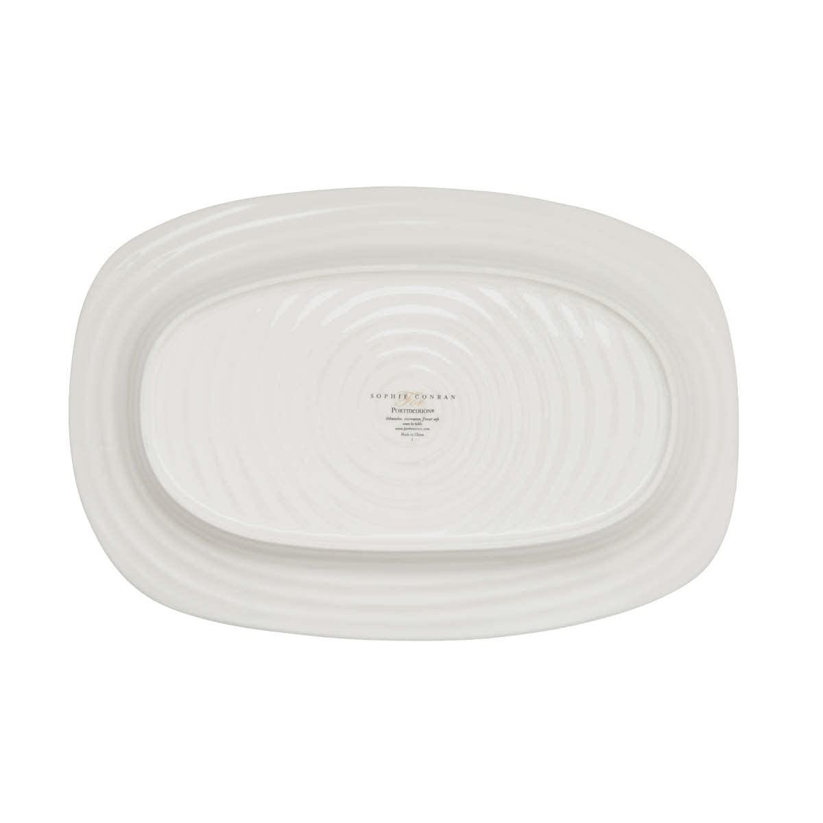 Portmeirion Portmeirion Sophie Conran White Melamine Sandwich Tray 13.5"X9"