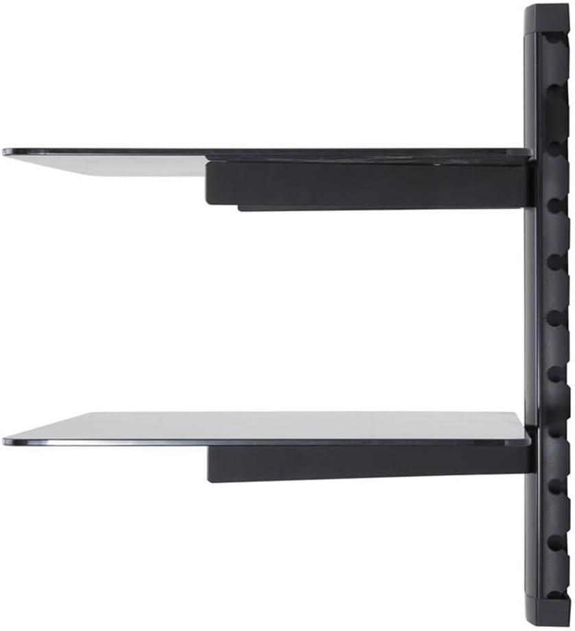 Symple Stuff Vernita 2 Piece Glass Tiered Shelf