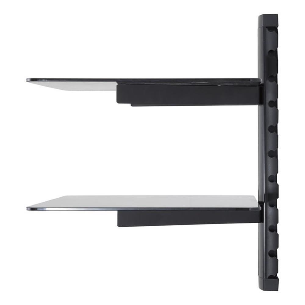 Symple Stuff Vernita 2 Piece Glass Tiered Shelf