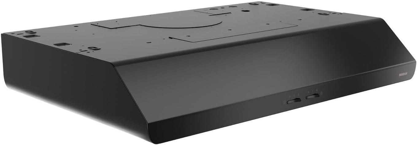 Broan NuTone Broan NuTone 30" Steel 250 CFM Convertible Under Cabinet Range Hood with Mesh Filter BKSH130BL