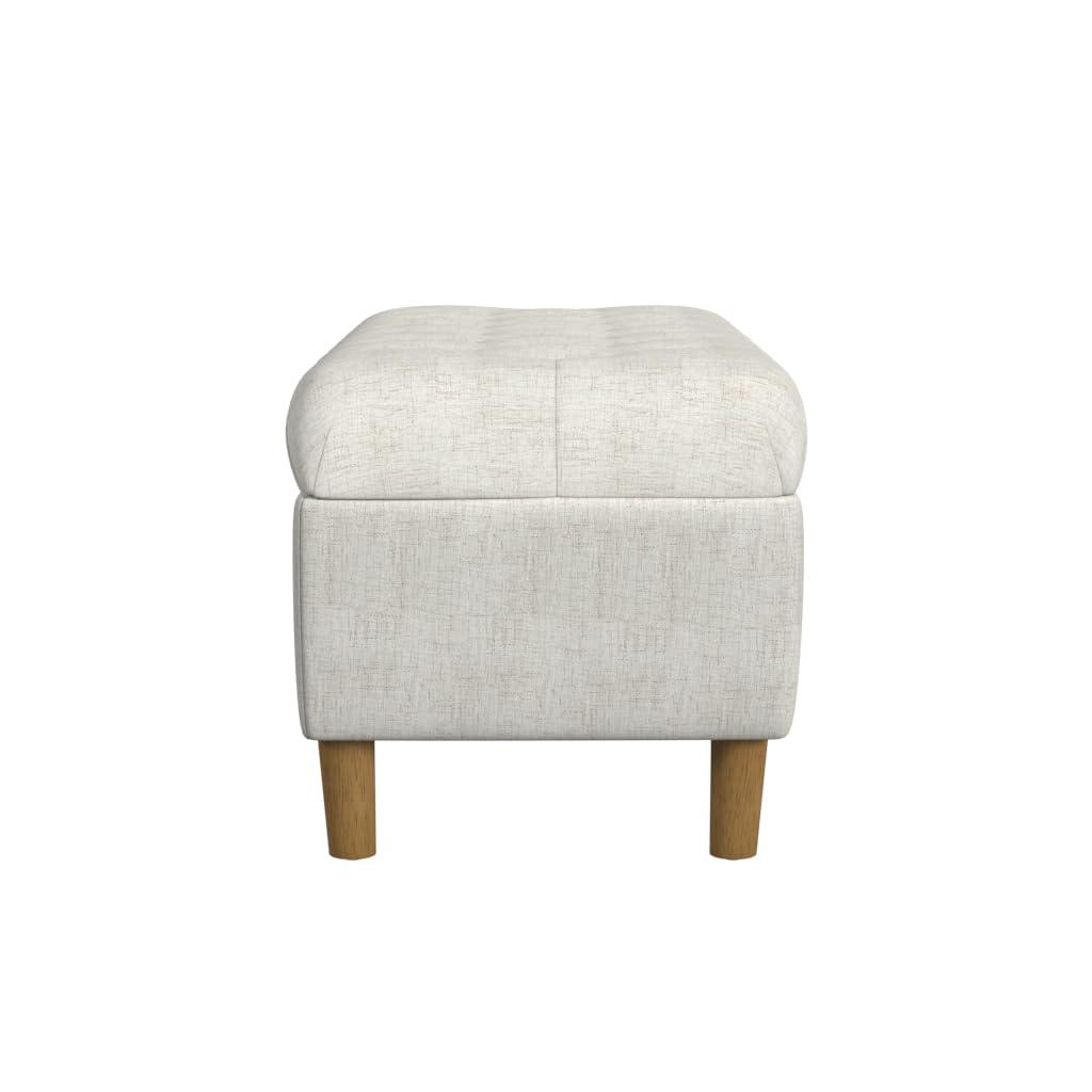 HomePop Polyester Upholstered Storage Bench