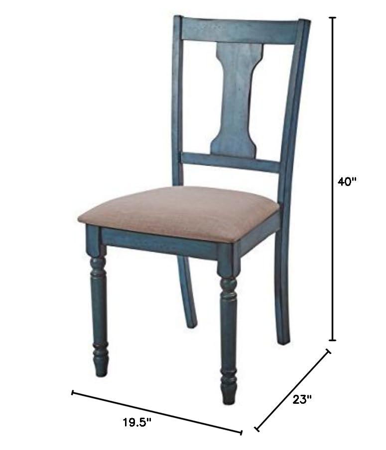Ivor Slat Back Turned Leg Upholstered Side Chair