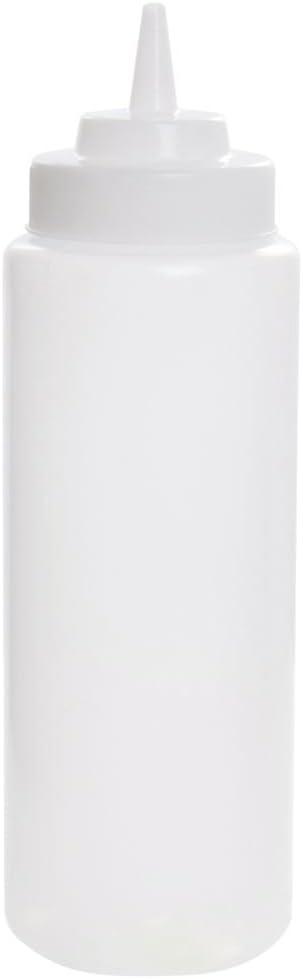 Clear 32 oz WideMouth Squeeze Dispenser Bottles, Pack of 6