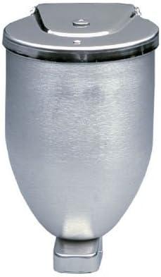 Vollum Powder-Soap Dispenser, Stainless Steel, Wall Mount, 32 Oz - Silver